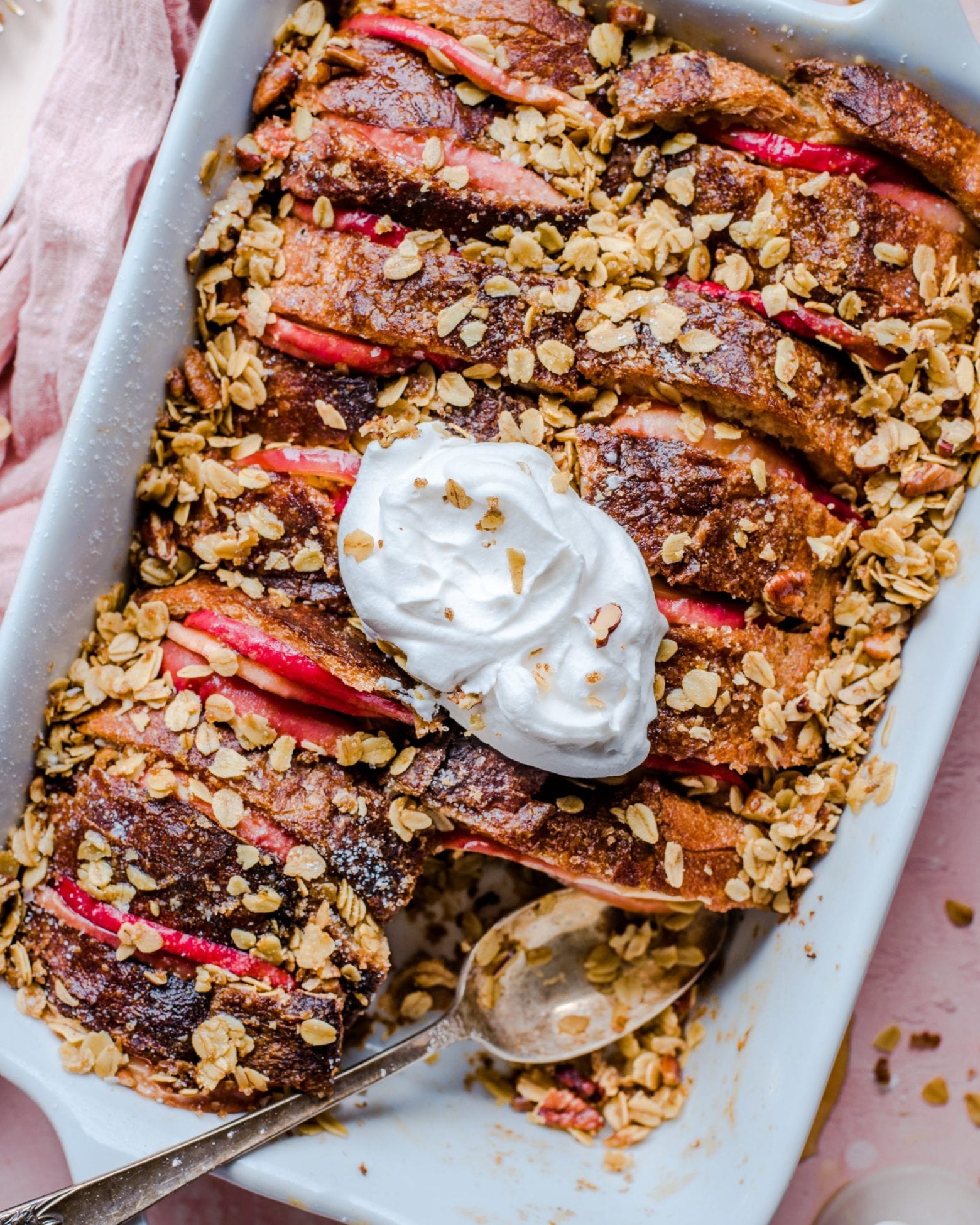 Vegan Apple Cinnamon French Toast Casserole
