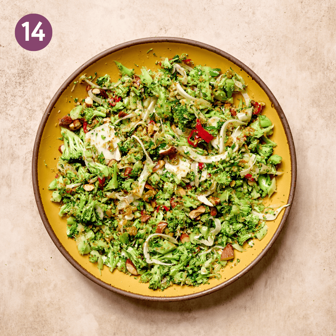 Mixed broccoli salad.